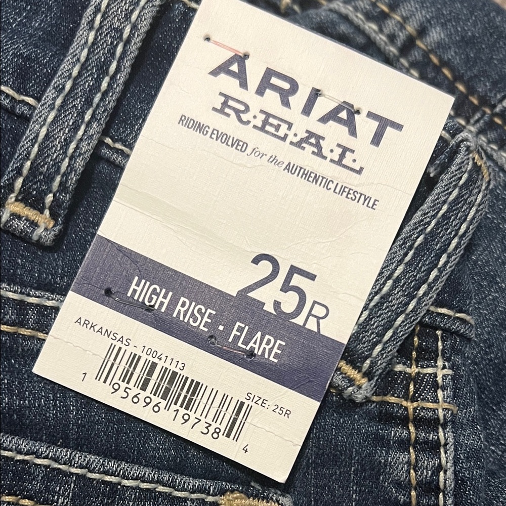 Ariat Dark Blue Flare Jeans - Picture 2 of 9